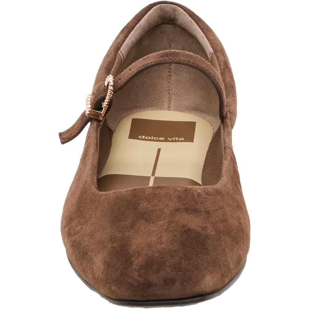 DOLCE VITA REYES SUEDE BALLET FLATS DARK BROWN 8.5 - Picture 3 of 9